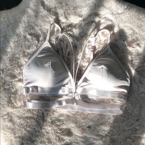 Lunalae White Strappy Top, Size Small